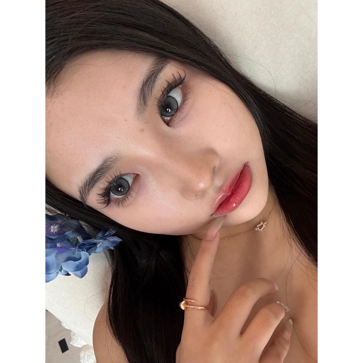 DGHUI Serltyca 14.50mm Grey Colored Contact Lenses (6 Months Wear)