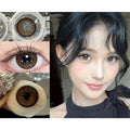 OEMMENG thestarlens 14.50mm Brown Colored Contact Lenses (6 Months Wear)