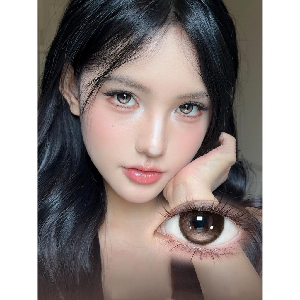 JGDENG thestarlens คอนแทคเลนส์สี ขนาด 14.50 มม. สีน้ำตาล (ชนิดใช้งานได้ 6 เดือน)