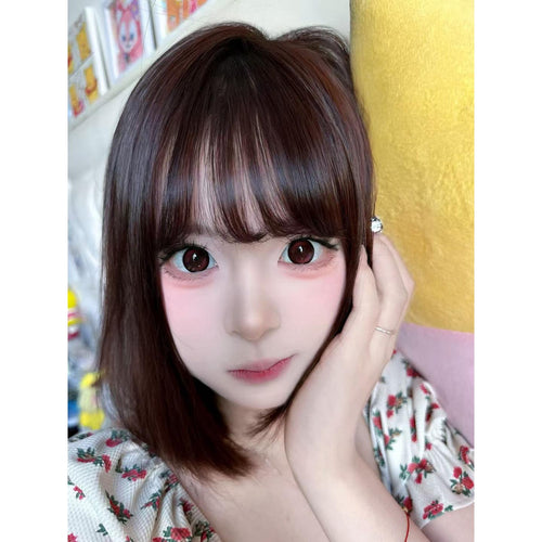 CDCXZHU OBALEN 14.50mm Red Colored Contact Lenses (6 Months Wear)