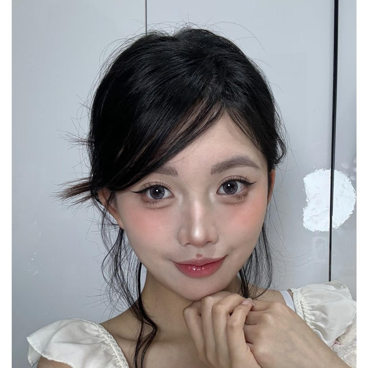 TLHUI FLLYCON 14.20mm Grey Colored Contact Lenses (6 Months Wear)