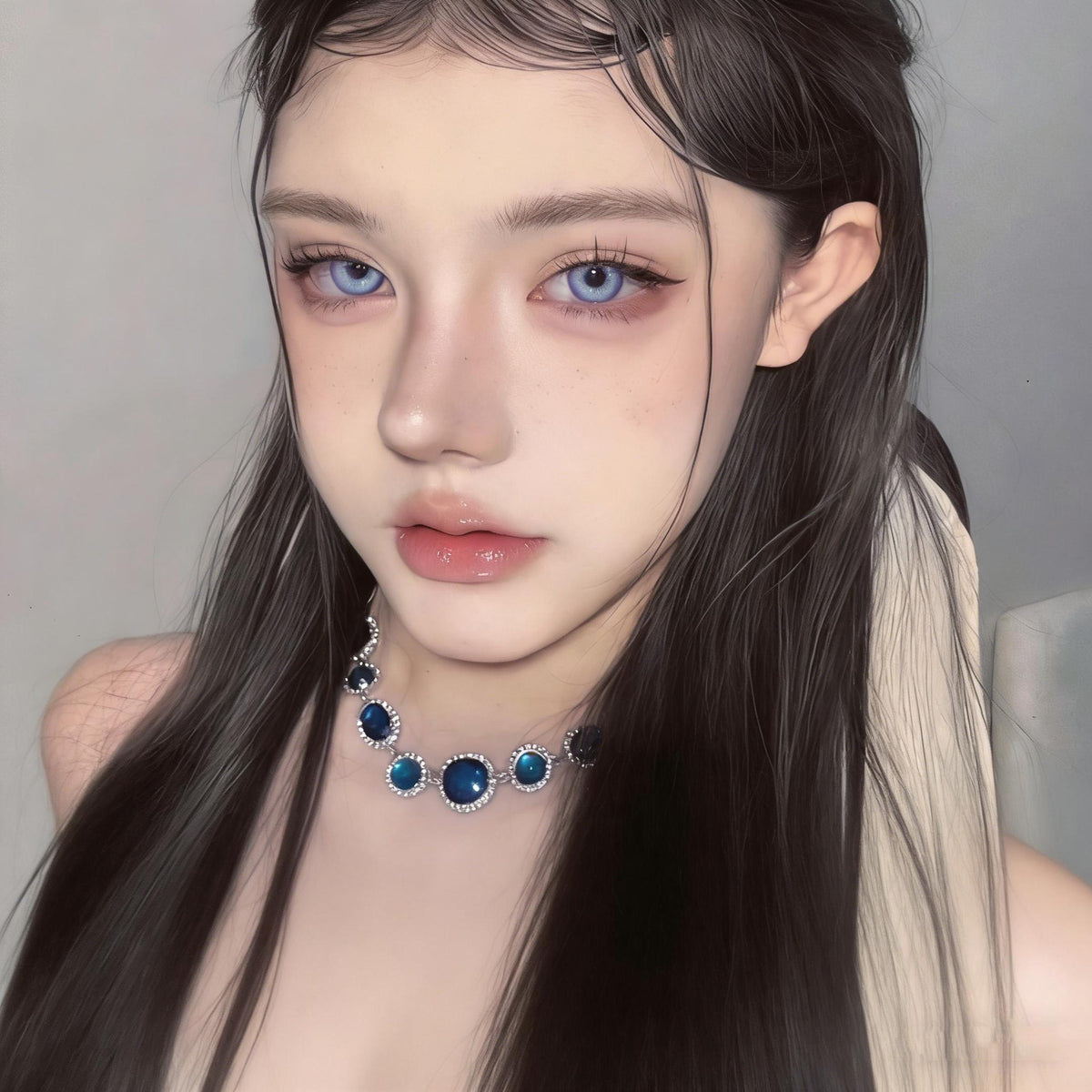 ZYGUANG Xiyoulens 14.50mm Purple Colored Contact Lenses (6 Months Wear)