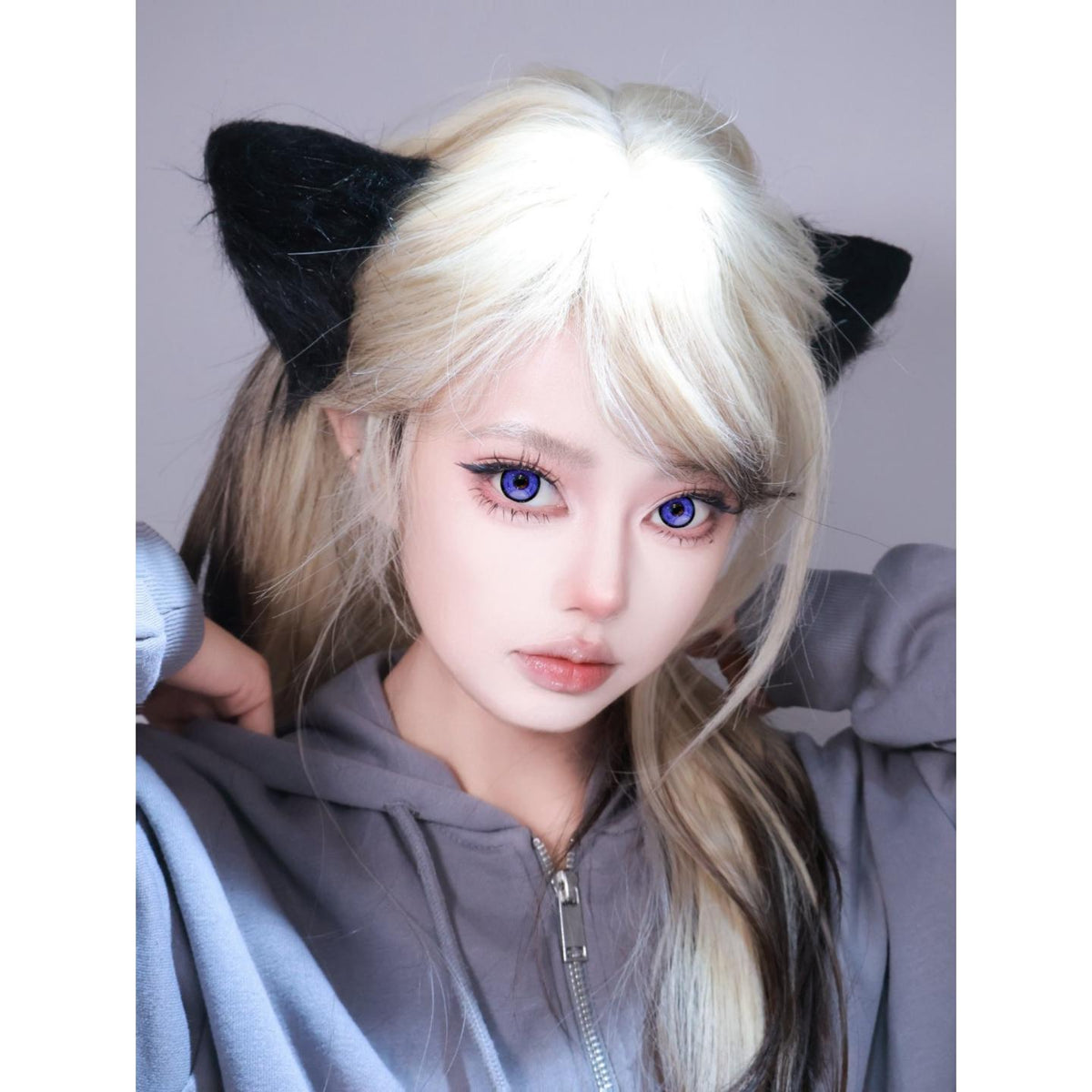 SBING Xiyoulens 14.50mm Purple Colored Contact Lenses (6 Months Wear)