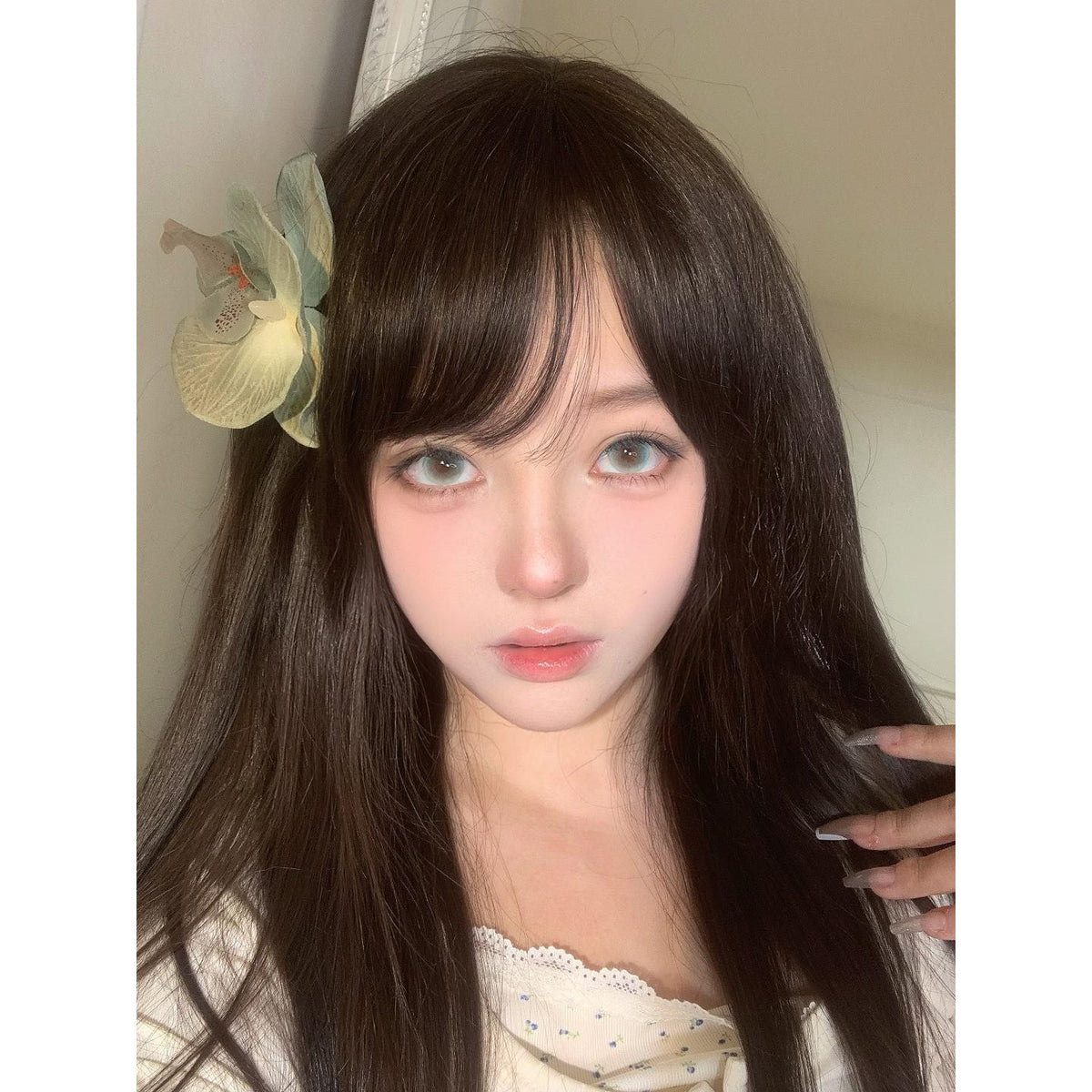 JNYYU thestarlens 14.20mm Green Colored Contact Lenses (6 Months Wear)