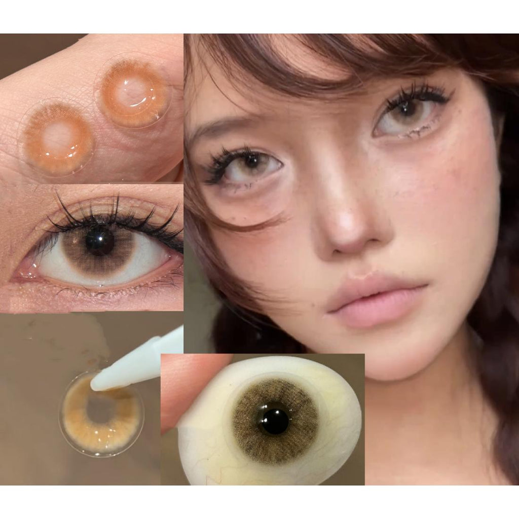 SBWFEN Serltyca 14.20mm Brown Colored Contact Lenses (6 Months Wear)
