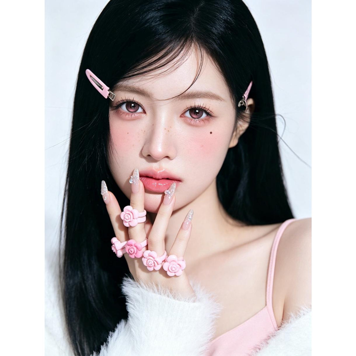 WRMI thestarlens 14.50mm Pink Colored Contact Lenses (6 Months Wear)