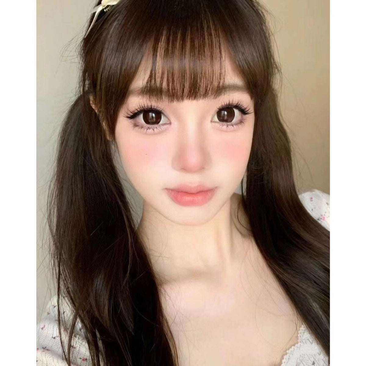 MNMKA FLLYCON 14.50mm Dark Brown Colored Contact Lenses (6 Months Wear)