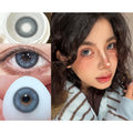 JSSSHENG MimiPark 14.20mm Blue Colored Contact Lenses (6 Months Wear)