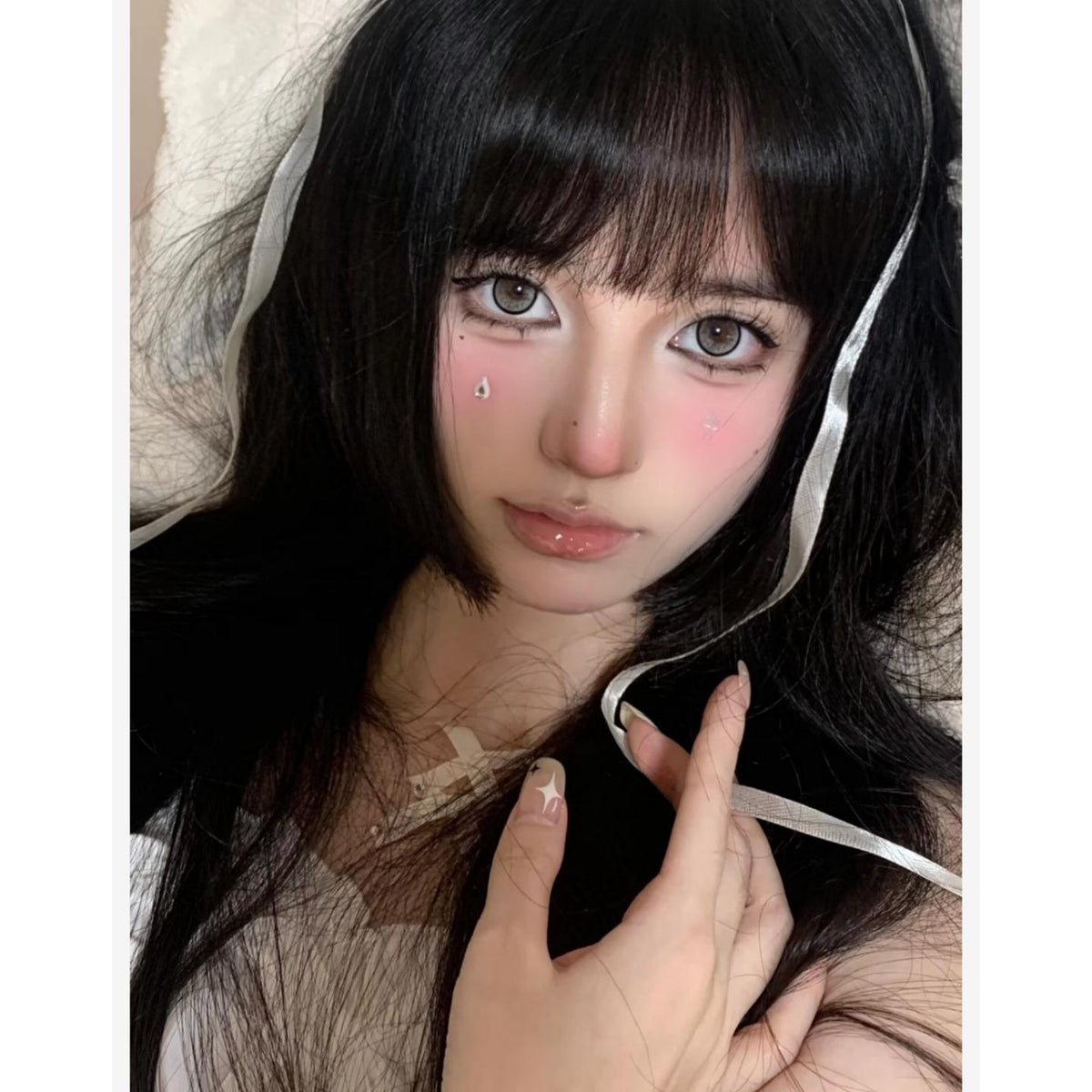 คอนแทคเลนส์สี 14KLA Xiyoulens ขนาด 14.20 มม. สีเทา (แบบราย 6 เดือน)