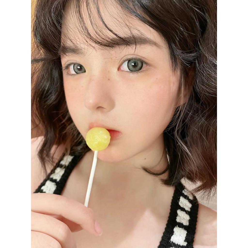 Kính áp tròng màu xám ZMNHU ROSELENS 14.50mm (Thời hạn sử dụng 6 tháng)