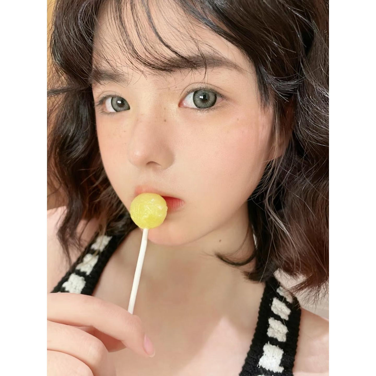 ZMNHU ROSELENS 14.50mm Grey Colored Contact Lenses (6 Months Wear)