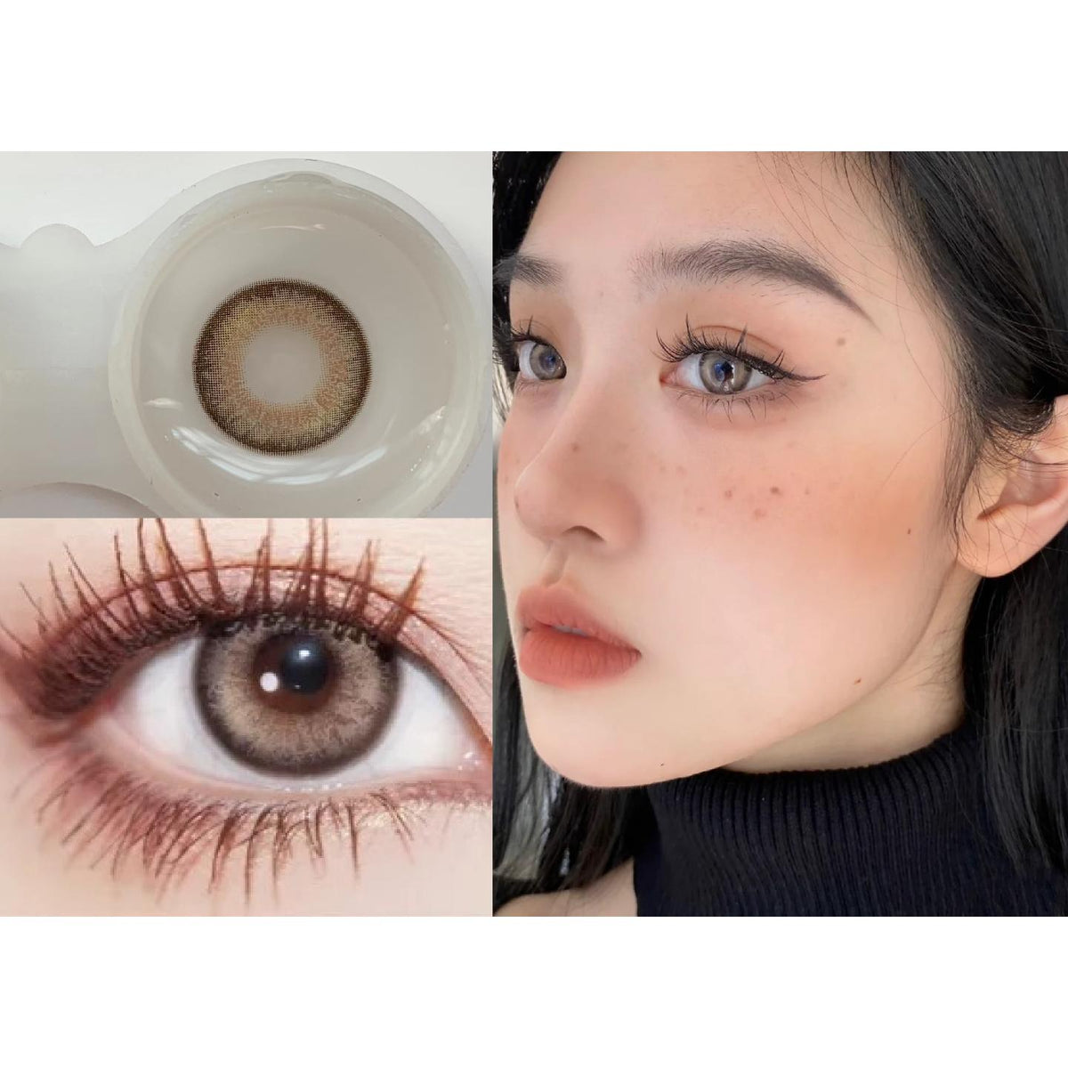 BDZONG Xiyoulens 14.00mm Brown Colored Contact Lenses (6 Months Wear)