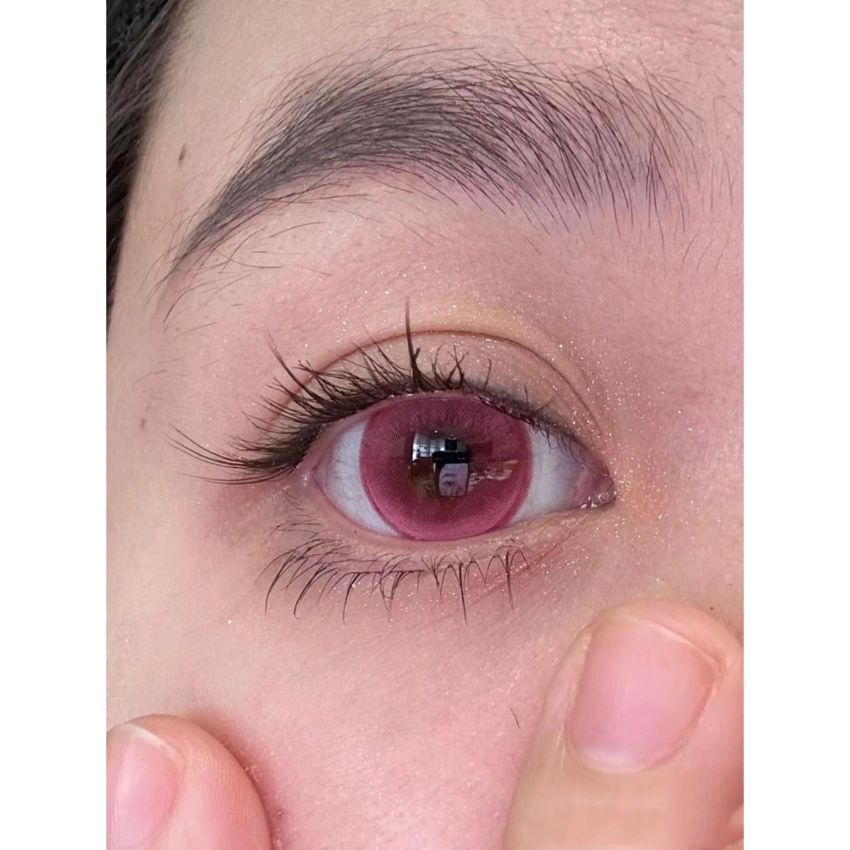 ZRAHE FLLYCON 14.50mm Pink Colored Contact Lenses (6 Months Wear)
