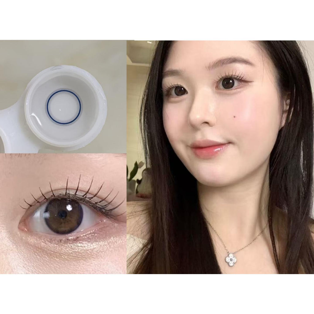 XLANHUAN FLLYCON 14.00mm Blue Colored Contact Lenses (6 Months Wear)