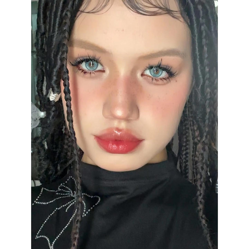 BJXLAN PORSLEN 14.20mm Blue Colored Contact Lenses (6 Months Wear)