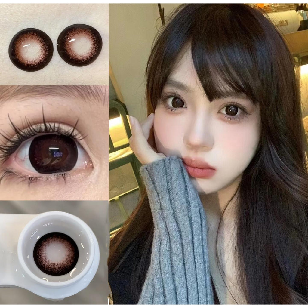BGDHONG FLLYCON 14.50mm Red Colored Contact Lenses (6 Months Wear)