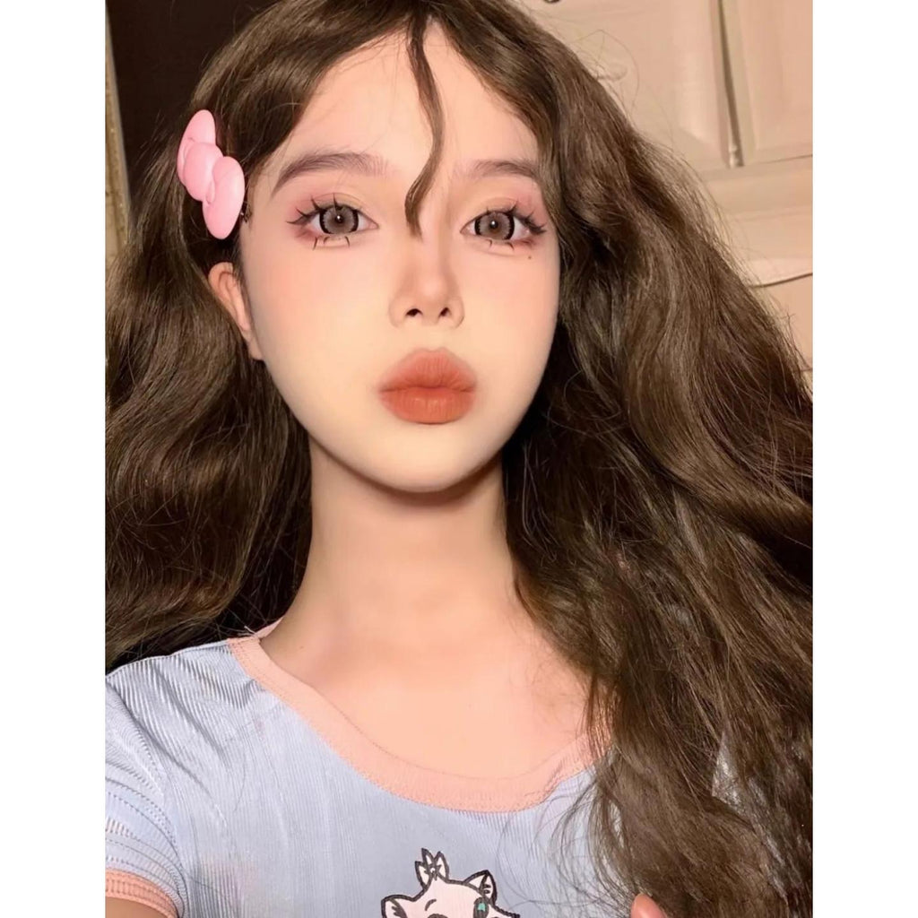 BSJFEN Xiyoulens 14.50mm Pink Colored Contact Lenses (6 Months Wear)