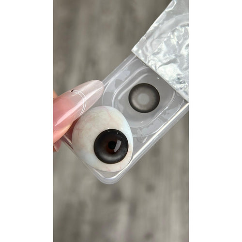 CDSMNSHEN OBALEN 14.50mm Gray Colored Contact Lenses (6 Months Wear)