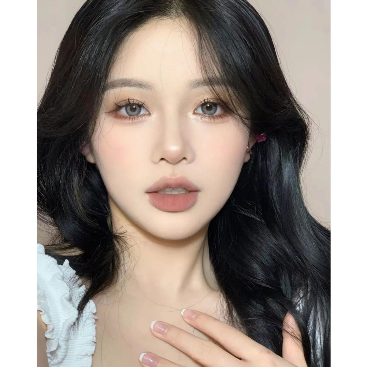 คอนแทคเลนส์สี ALHUI รุ่น Xiyoulens ขนาด 14.20 มม. สีเทา (แบบราย 6 เดือน)