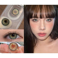 JWHJLV Xiyoulens 14.50mm Green Colored Contact Lenses (6 Months Wear)
