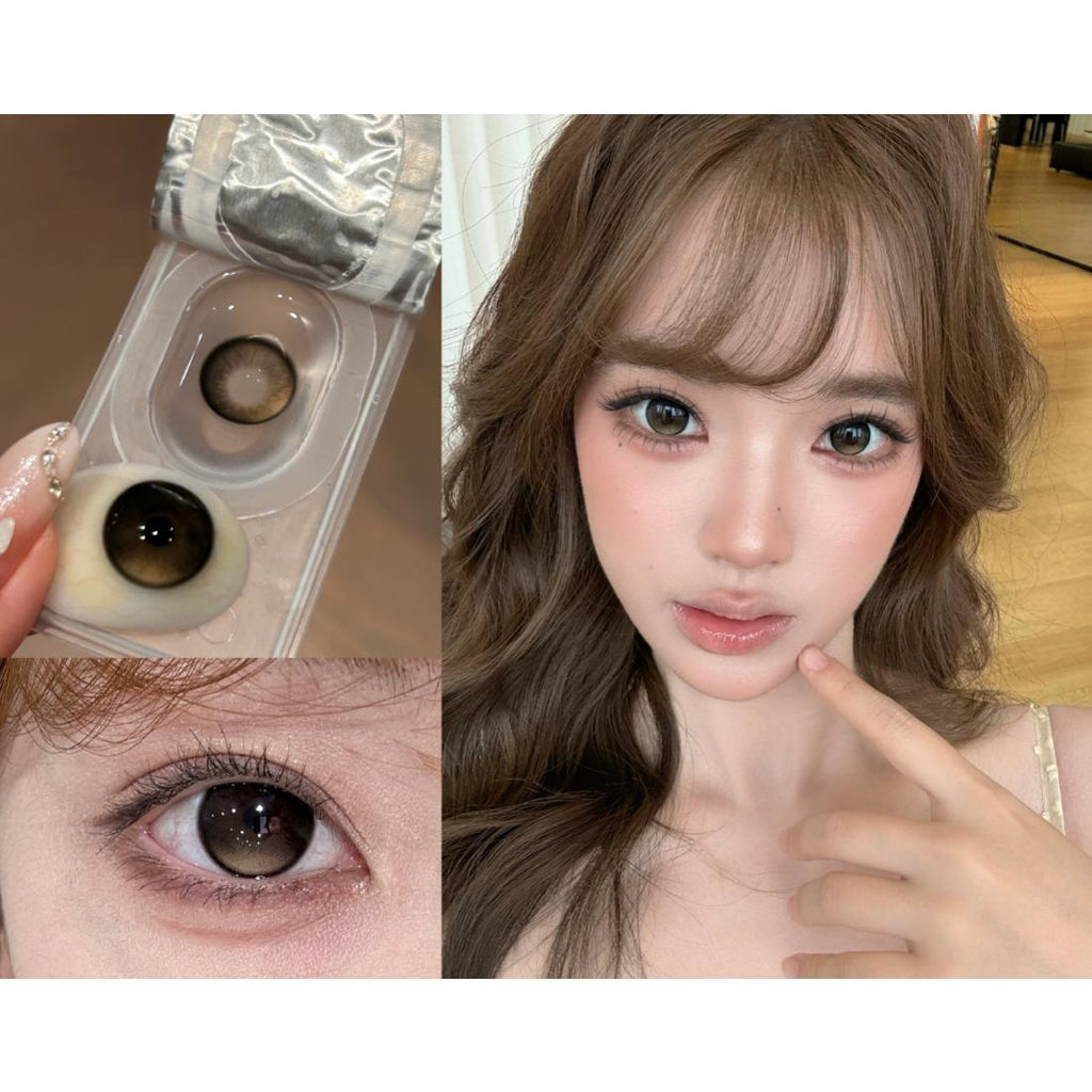RGLNZONG MimiPark 14.50mm Brown Colored Contact Lenses (6 Months Wear)