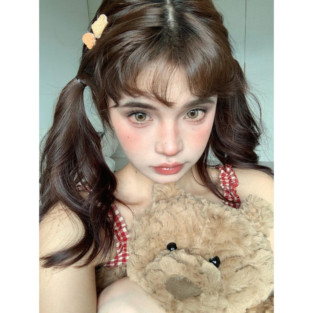 JJSDRJI Xiyoulens 14.20mm Brown Colored Contact Lenses (6 Months Wear)
