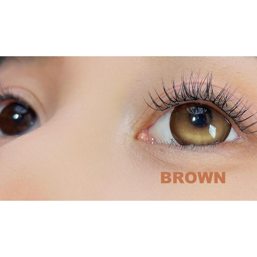 CDLSNSHEN OBALEN 14.50mm Brown Colored Contact Lenses (6 Months Wear)