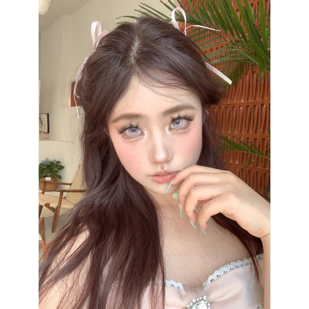 FLZI Xiyoulens 14.20mm Purple Colored Contact Lenses (6 Months Wear)