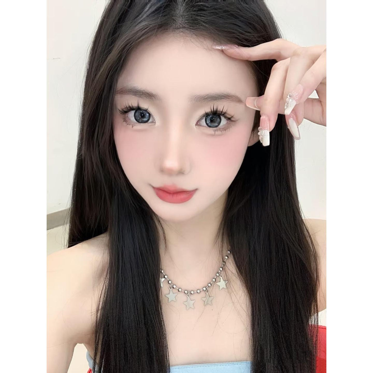 YZCXIANG ROSELENS 14.50mm Grey Colored Contact Lenses (6 Months Wear)