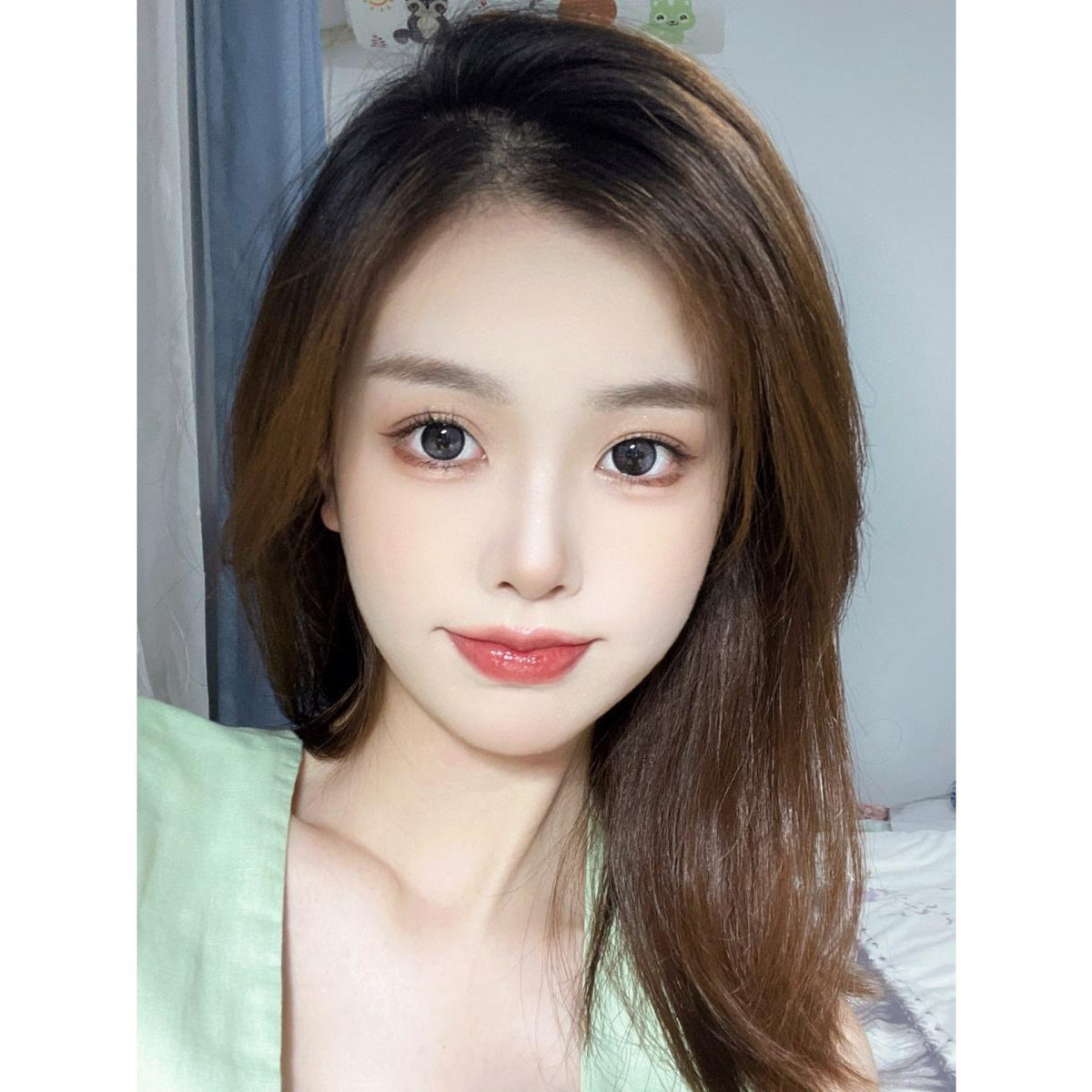 YQLDAN MorningCon 14.50mm Black Colored Contact Lenses (6 Months Wear)