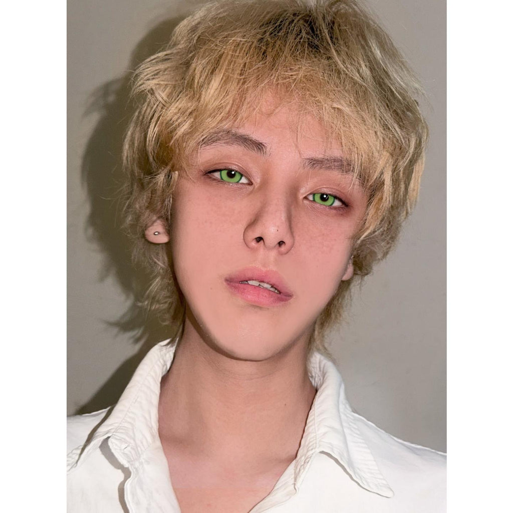 QLQPAO Xiyoulens คอนแทคเลนส์สีเขียว ขนาด 14.50 มม. (ชนิดราย 6 เดือน)