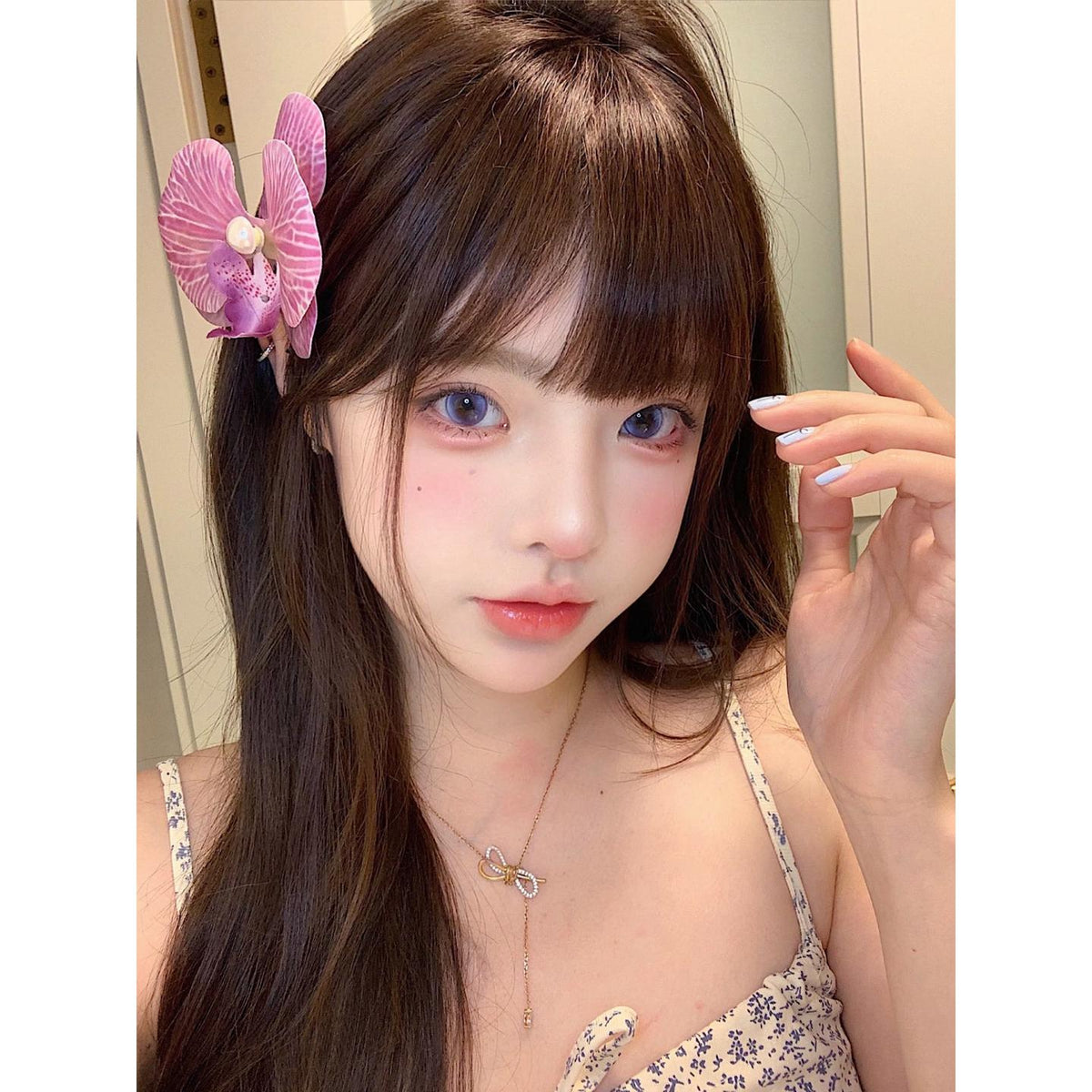 XHWLFU OVOLOOK 14.50mm Purple Colored Contact Lenses (6 Months Wear)