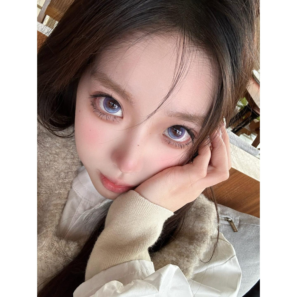 XHWLFU OVOLOOK 14.50mm Purple Colored Contact Lenses (6 Months Wear)