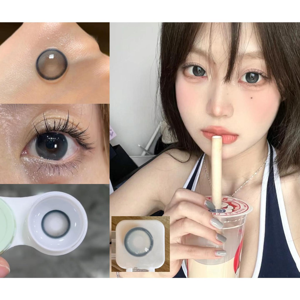 WXLMEI OVOLOOK 14.50mm Blue Colored Contact Lenses (6 Months Wear)