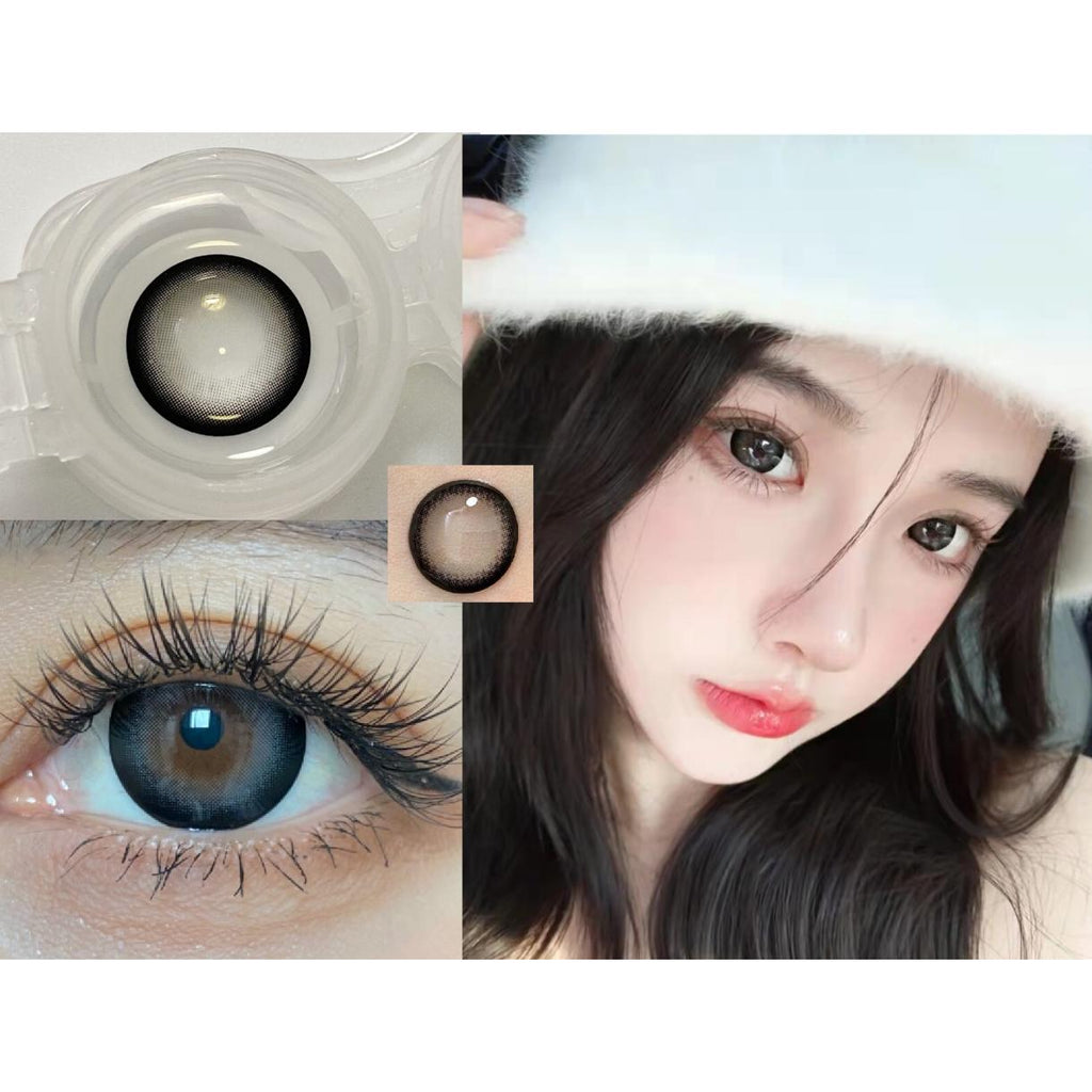 DNNPIAN Xiyoulens 14.50mm Black Colored Contact Lenses (6 Months Wear)
