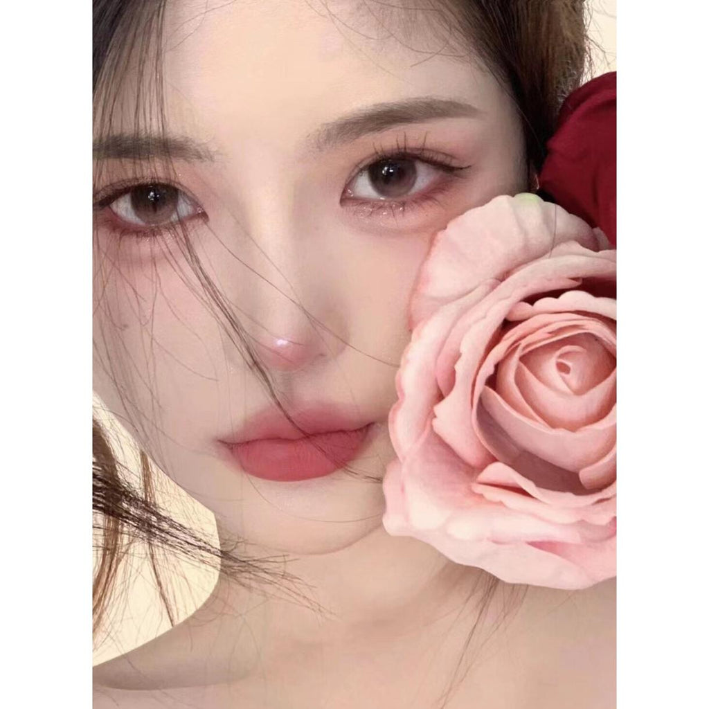 MZSHUA MorningCon คอนแทคเลนส์สี ขนาด 14.20 มม. สีชมพู (ชนิดราย 6 เดือน)
