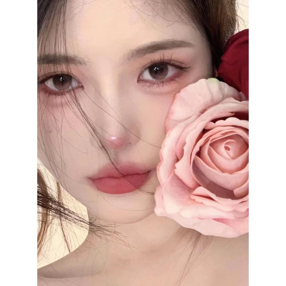 MZSHUA MorningCon คอนแทคเลนส์สี ขนาด 14.20 มม. สีชมพู (ชนิดราย 6 เดือน)