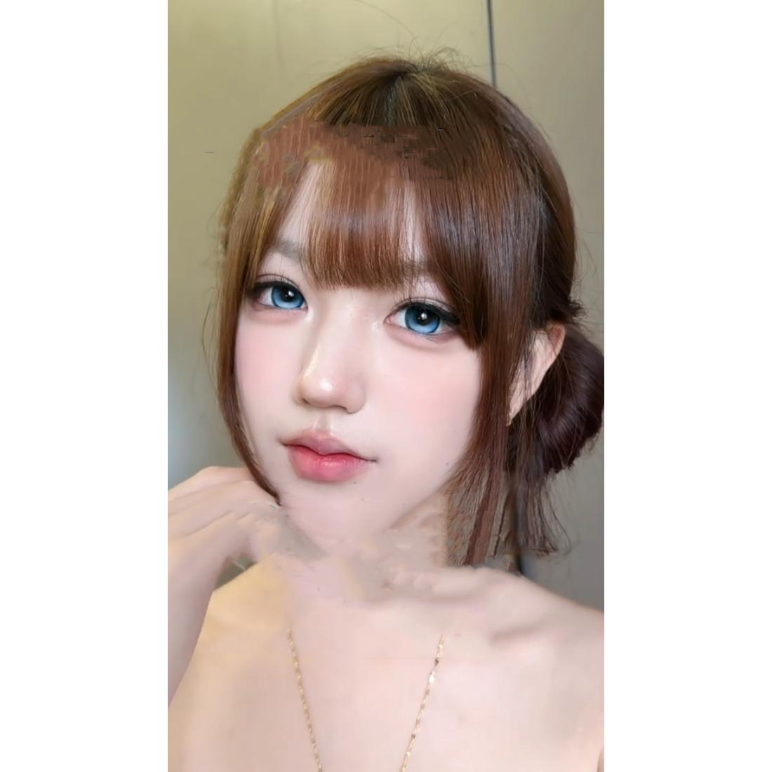 คอนแทคเลนส์สี CDYGBHE รุ่น OBALEN ขนาด 14.50 มม. สีฟ้า (ชนิดราย 6 เดือน)