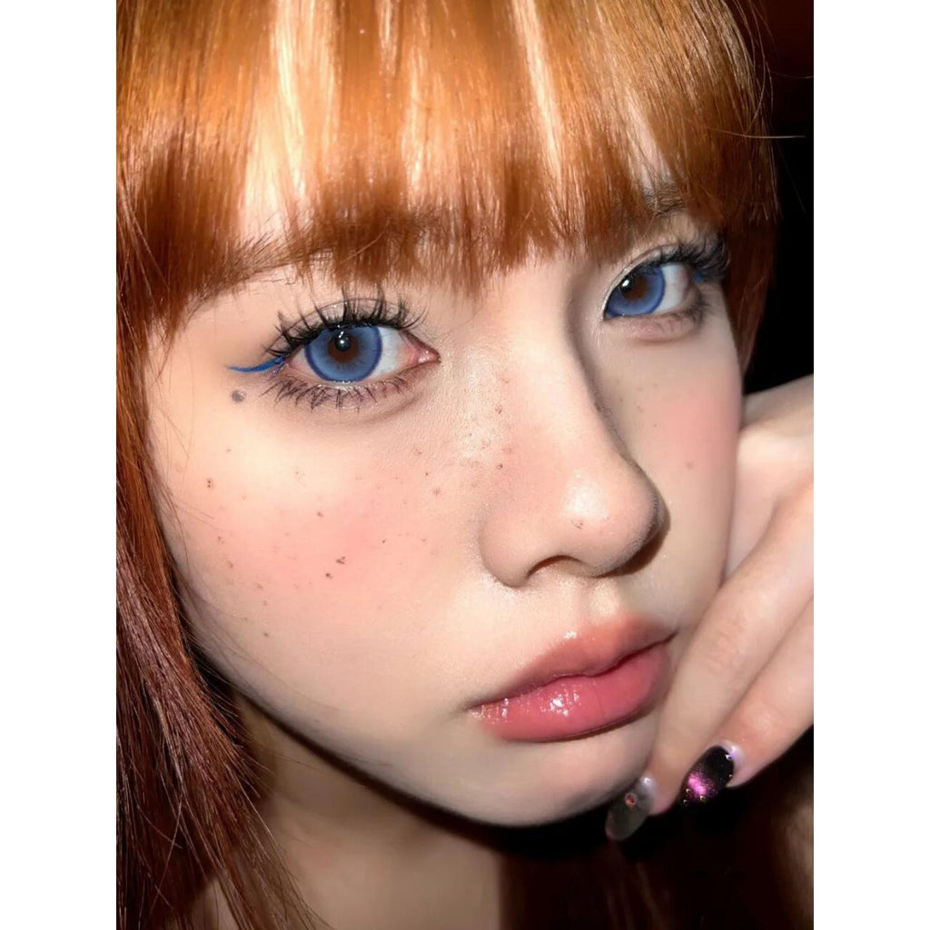 Kính áp tròng màu xanh dương BLDSHI OVOLOOK 14.50mm (Thời hạn sử dụng 6 tháng)