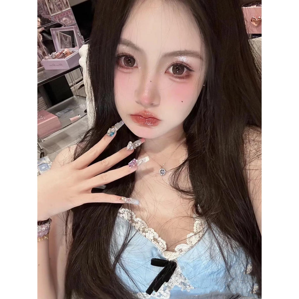 MNFKA FLLYCON 14.50mm Light Brown Colored Contact Lenses (6 Months Wear)