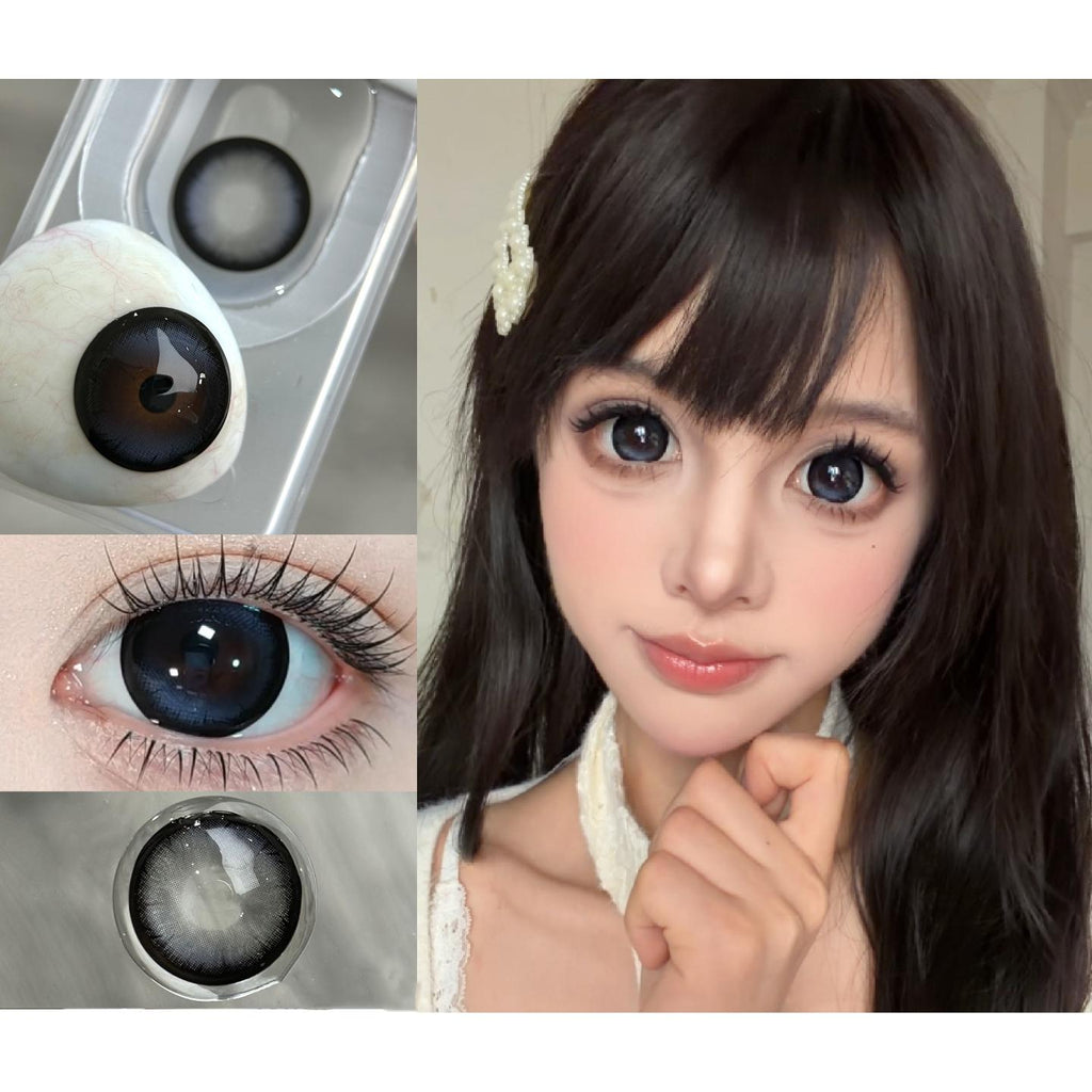 CDZLSHAI OBALEN 14.50mm Blue Colored Contact Lenses (6 Months Wear)