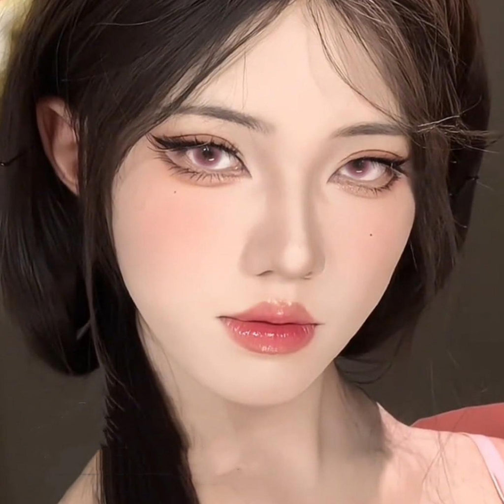 YCFWU OVOLOOK 14.20mm Pink Colored Contact Lenses (6 Months Wear)