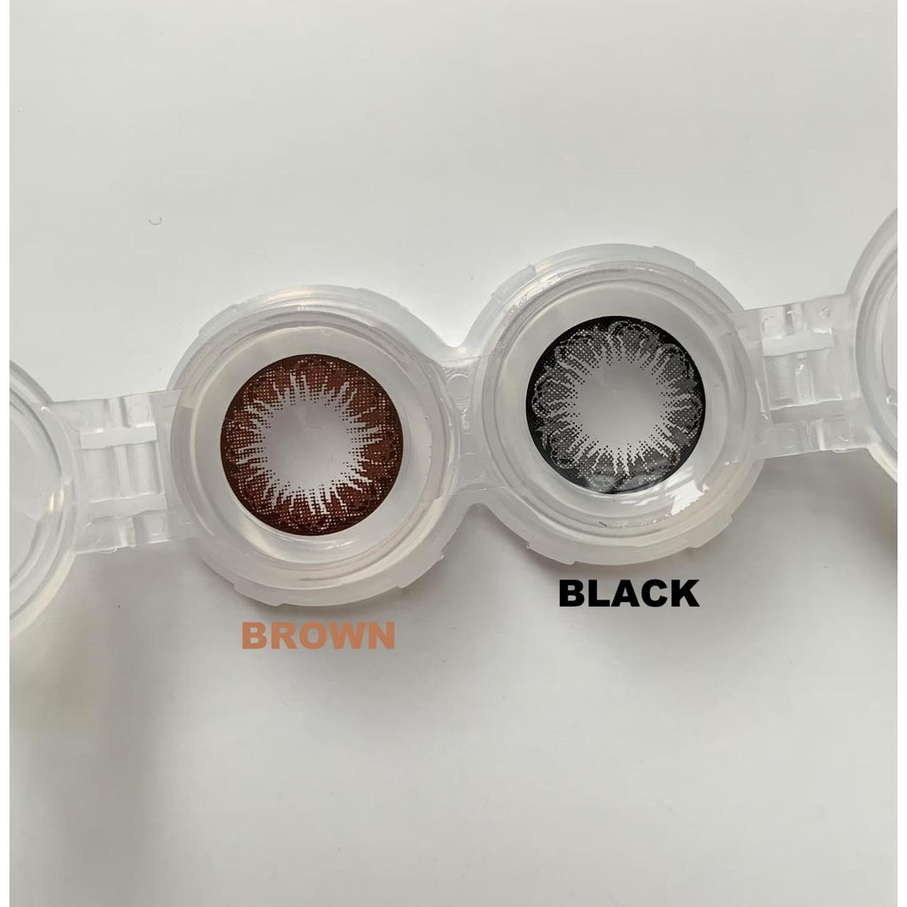 MLQIAO Xiyoulens 14.50mm Brown Colored Contact Lenses (6 Months Wear)