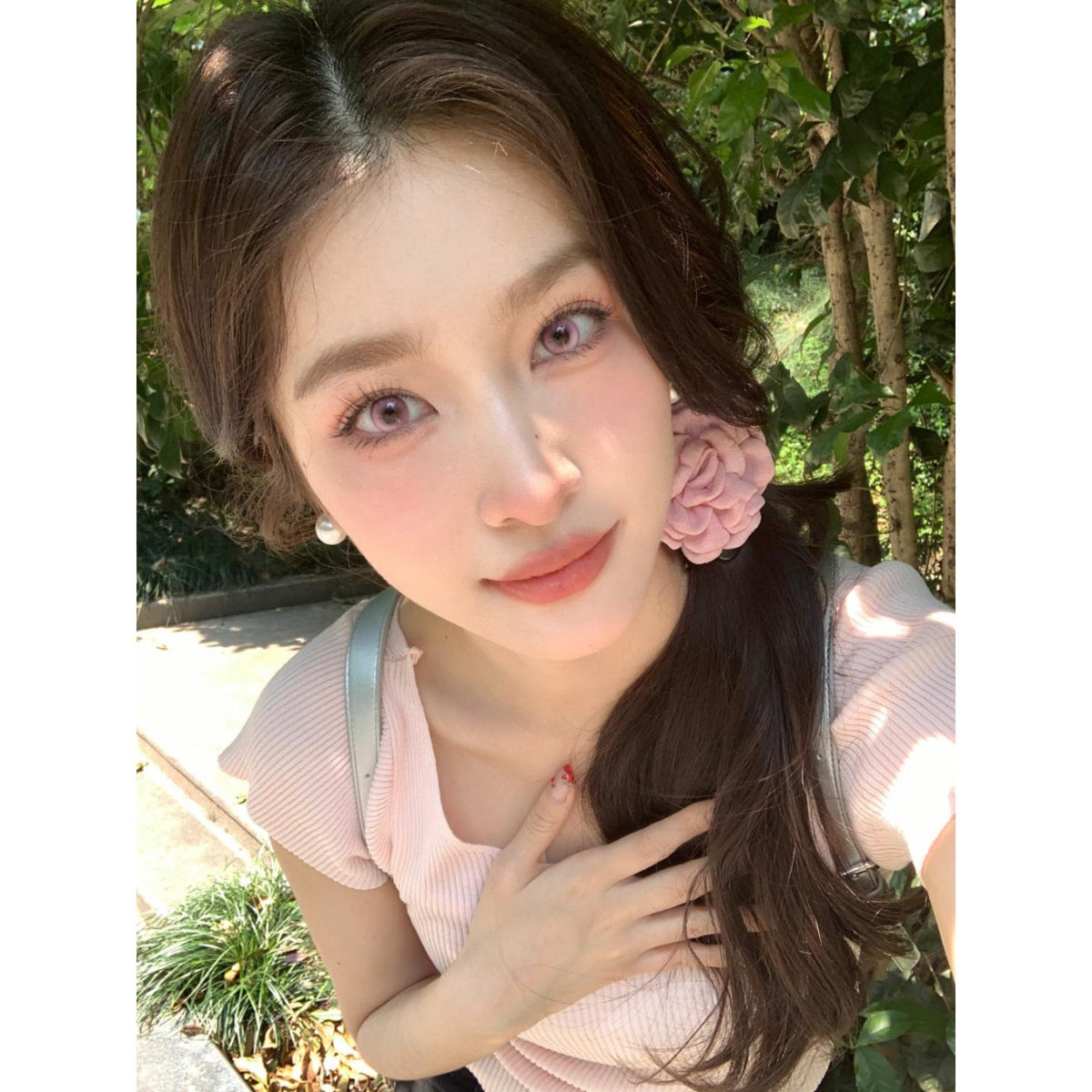 BBFEN Xiyoulens 14.20mm Pink Colored Contact Lenses (6 Months Wear)