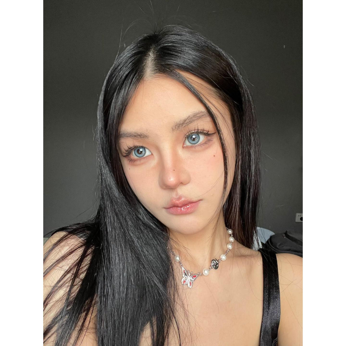 FJBHE MorningCon 14.50mm Blue Colored Contact Lenses (6 Months Wear)