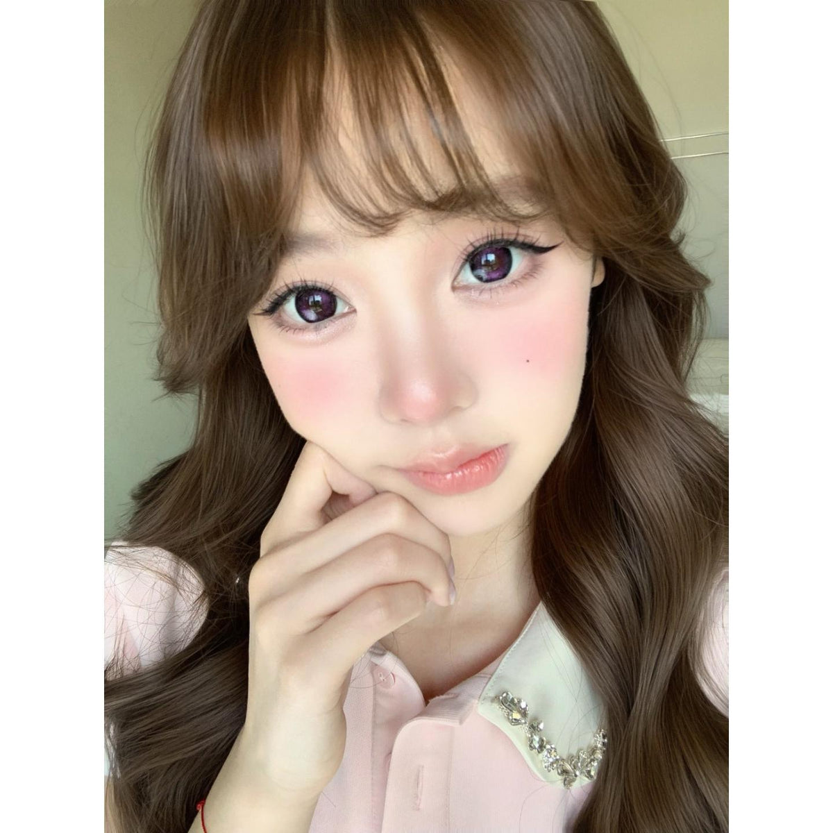 MFYSHUI thestarlens 14.50mm Purple Colored Contact Lenses (6 Months Wear)