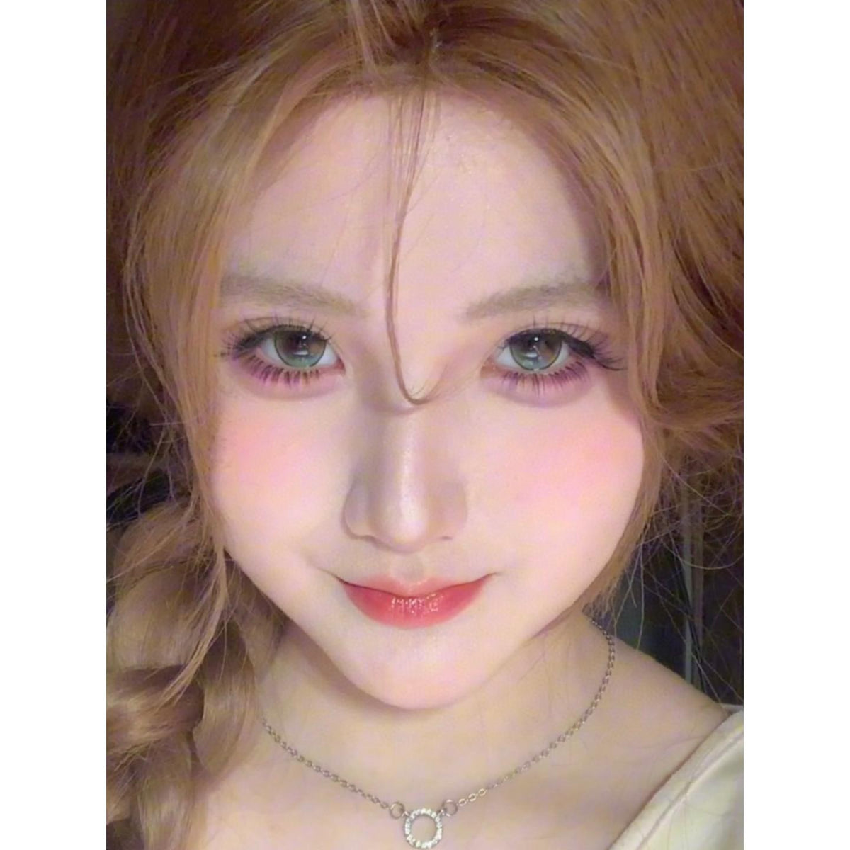 YXYHUA Xiyoulens คอนแทคเลนส์สีเขียว ขนาด 14.50 มม. (ชนิดราย 6 เดือน)