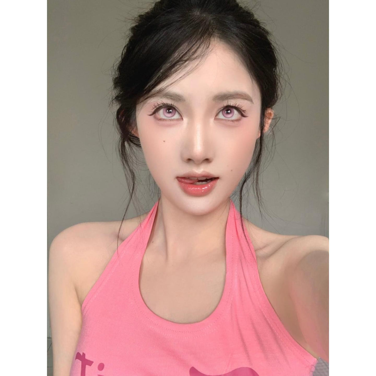 คอนแทคเลนส์สี BBFEN รุ่น Xiyoulens ขนาด 14.20 มม. สีชมพู (ชนิดราย 6 เดือน)
