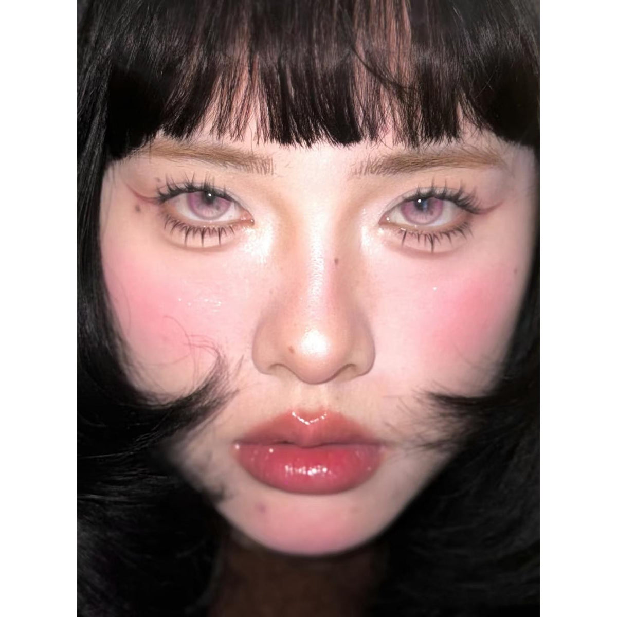 RJHDIE Xiyoulens 14.50mm Pink Colored Contact Lenses (6 Months Wear)