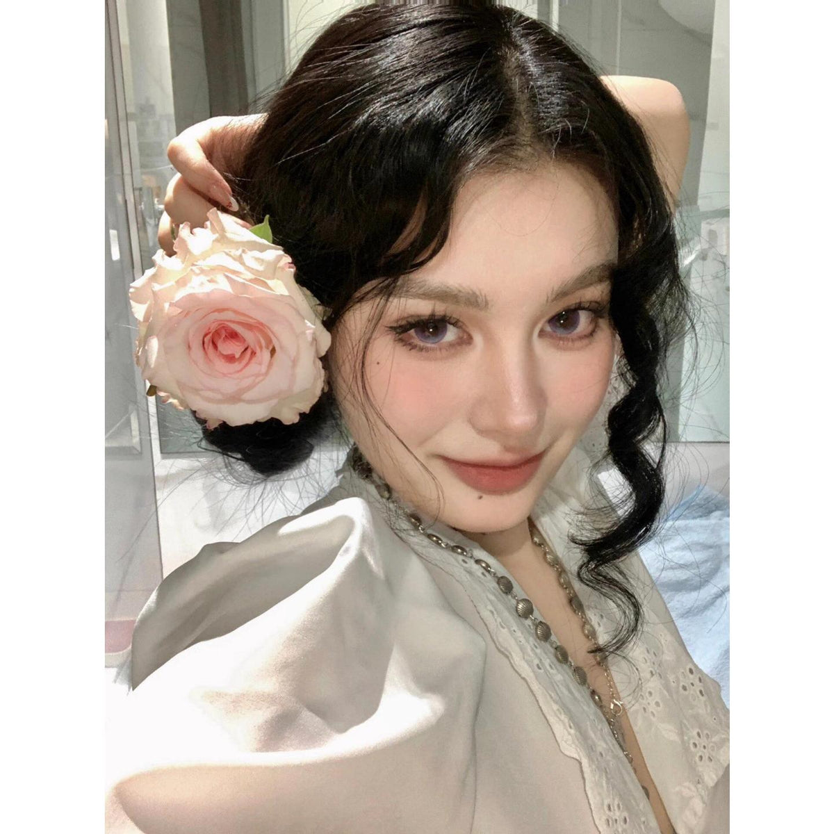 BLKBMEI Xiyoulens 14.20mm Purple Colored Contact Lenses (6 Months Wear)